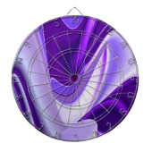 Lila Blume Regenbogen Träume Dartscheibe (vorne)