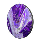 Lila Blume Regenbogen Träume Dartscheibe (Vorderseite rechts)