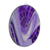 Lila Blume Regenbogen Träume Dartscheibe (Vorderseite Links)