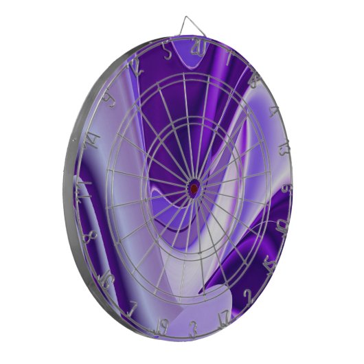 Lila Blume Regenbogen Träume Dartscheibe (Vorderseite Links)