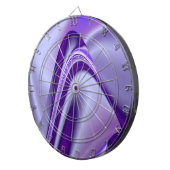 Lila Blume Regenbogen Träume Dartscheibe (Vorderseite rechts)