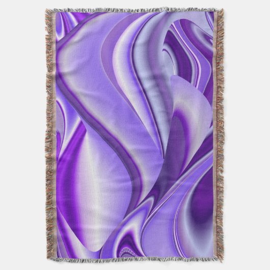 Lila Blume Regenbogen Träume Decke (Vorderseite Vertikal)