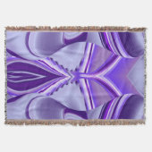 Lila Blume Regenbogen Träume Decke (Vorderseite)