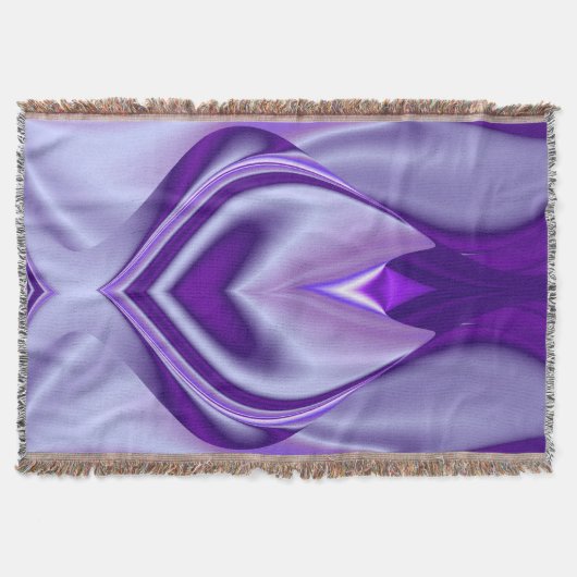 Lila Blume Regenbogen Träume Decke (Vorderseite)