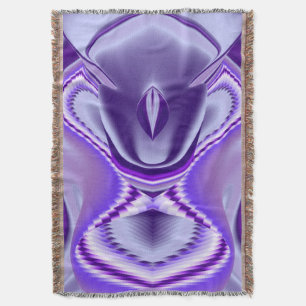 Lila Blume Regenbogen Träume Decke