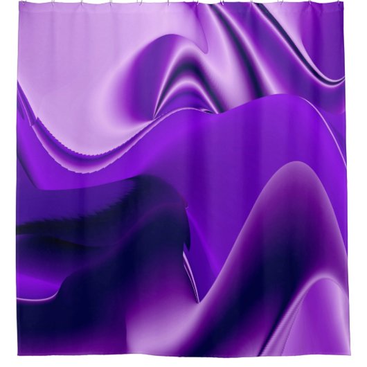 Lila Blume Regenbogen Träume Duschvorhang (Vorderseite)