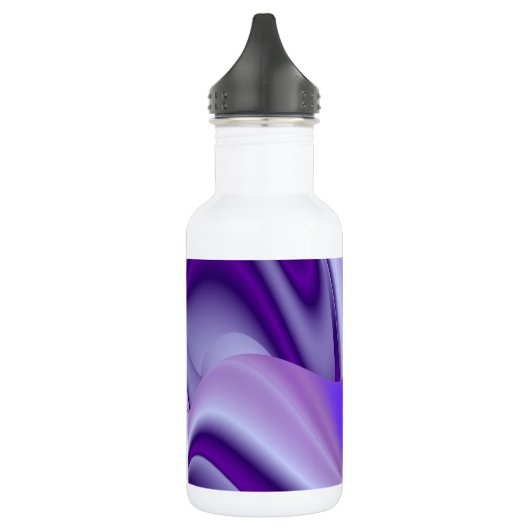Lila Blume Regenbogen Träume Edelstahlflasche (Links)