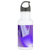 Lila Blume Regenbogen Träume Edelstahlflasche (Vorderseite)