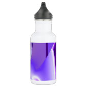 Lila Blume Regenbogen Träume Edelstahlflasche (Rechts)