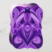 Lila Blume Regenbogen Träume Einladung (Vorne/Hinten)