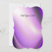 Lila Blume Regenbogen Träume Einladung (Rückseite)