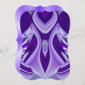 Lila Blume Regenbogen Träume Einladung (Vorne/Hinten)