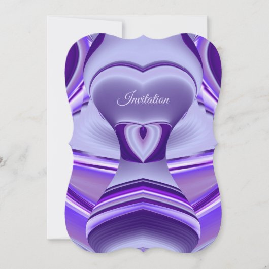 Lila Blume Regenbogen Träume Einladung (Vorderseite)