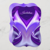 Lila Blume Regenbogen Träume Einladung (Vorne/Hinten)