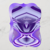 Lila Blume Regenbogen Träume Einladung (Vorne/Hinten)