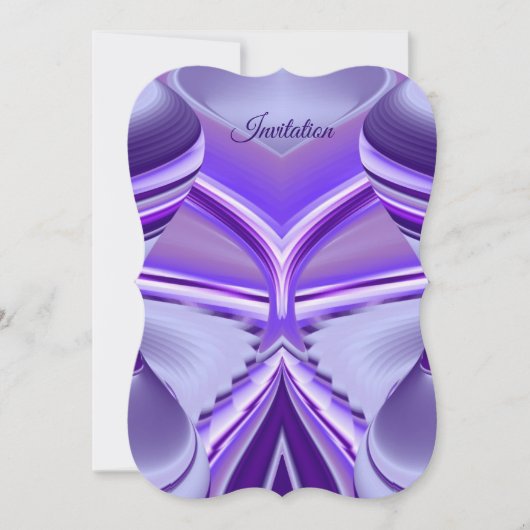 Lila Blume Regenbogen Träume Einladung (Vorderseite)