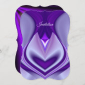 Lila Blume Regenbogen Träume Einladung (Vorne/Hinten)