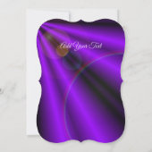 Lila Blume Regenbogen Träume Einladung (Rückseite)