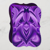 Lila Blume Regenbogen Träume Einladung (Vorne/Hinten)