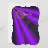 Lila Blume Regenbogen Träume Einladung (Rückseite)