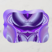 Lila Blume Regenbogen Träume Einladung (Vorne/Hinten)