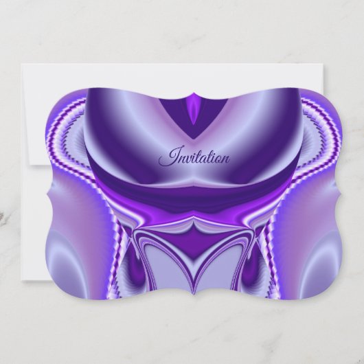 Lila Blume Regenbogen Träume Einladung (Vorderseite)