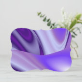 Lila Blume Regenbogen Träume Einladung (Stehend Vorderseite)