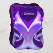 Lila Blume Regenbogen Träume Einladung (Vorne/Hinten)