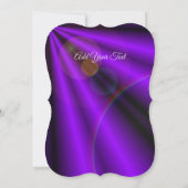 Lila Blume Regenbogen Träume Einladung (Rückseite)