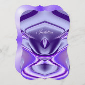 Lila Blume Regenbogen Träume Einladung (Vorne/Hinten)