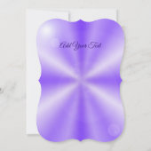 Lila Blume Regenbogen Träume Einladung (Rückseite)