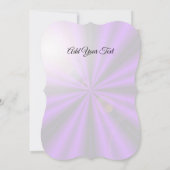 Lila Blume Regenbogen Träume Einladung (Rückseite)