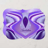 Lila Blume Regenbogen Träume Einladung (Vorne/Hinten)