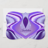 Lila Blume Regenbogen Träume Einladung (Vorderseite)