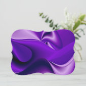 Lila Blume Regenbogen Träume Einladung (Stehend Vorderseite)