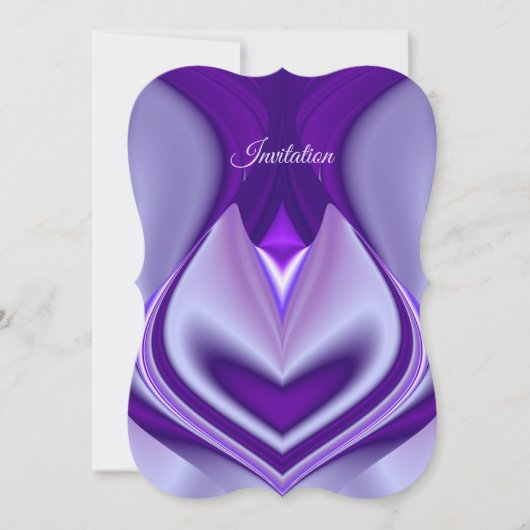 Lila Blume Regenbogen Träume Einladung (Vorderseite)