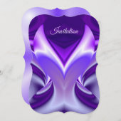 Lila Blume Regenbogen Träume Einladung (Vorne/Hinten)