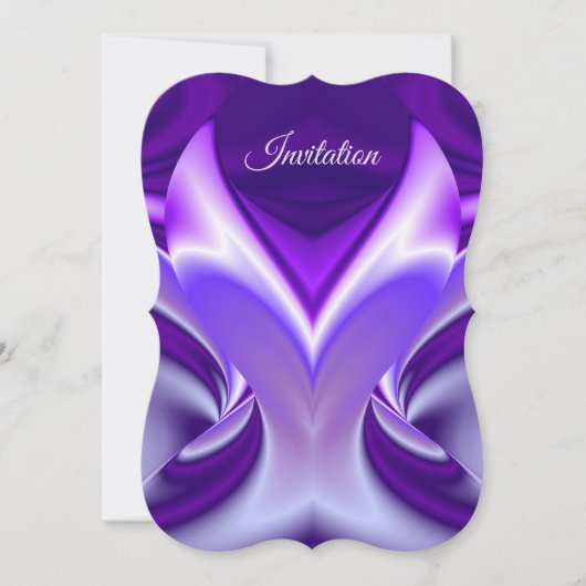 Lila Blume Regenbogen Träume Einladung (Vorderseite)