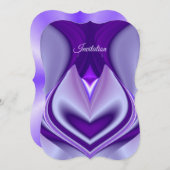 Lila Blume Regenbogen Träume Einladung (Vorne/Hinten)