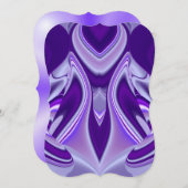 Lila Blume Regenbogen Träume Einladung (Vorne/Hinten)