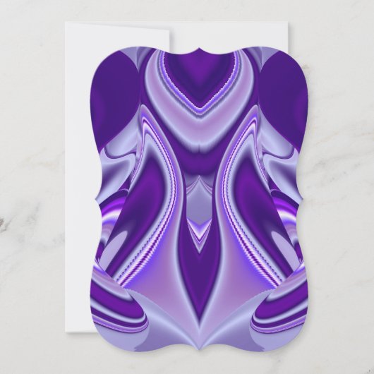 Lila Blume Regenbogen Träume Einladung (Vorderseite)