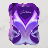 Lila Blume Regenbogen Träume Einladung (Vorne/Hinten)