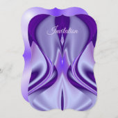 Lila Blume Regenbogen Träume Einladung (Vorne/Hinten)