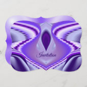 Lila Blume Regenbogen Träume Einladung (Vorne/Hinten)