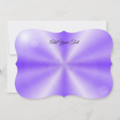 Lila Blume Regenbogen Träume Einladung (Rückseite)