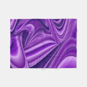 Lila Blume Regenbogen Träume Fleecedecke (Vorderseite (Horizontal))