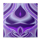 Lila Blume Regenbogen Träume Fliese (Vorderseite)