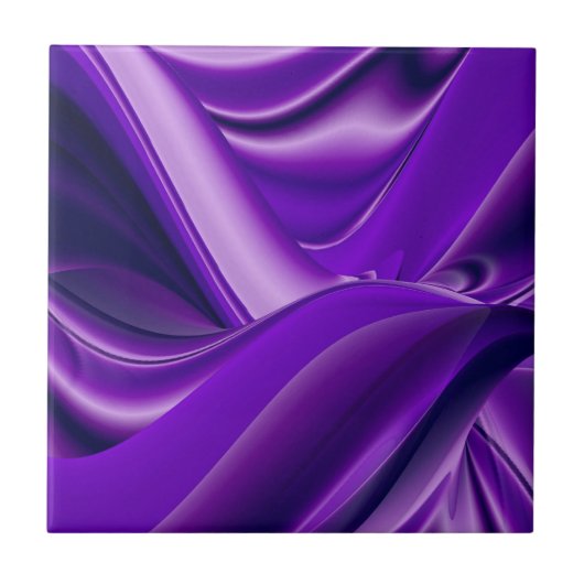 Lila Blume Regenbogen Träume Fliese (Vorderseite)