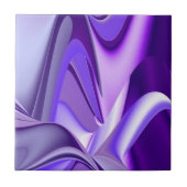 Lila Blume Regenbogen Träume Fliese (Vorderseite)