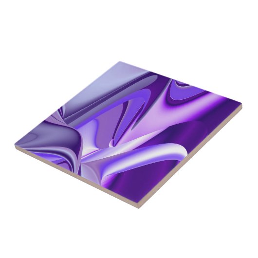 Lila Blume Regenbogen Träume Fliese (Seite)